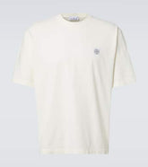 Compass cotton-blend jersey T-shirt