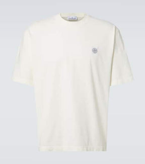 Compass cotton-blend jersey T-shirt
