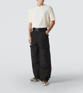 Compass cotton-blend jersey T-shirt