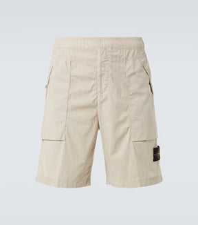 Compass cotton-blend cargo shorts