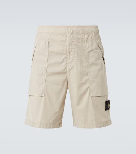 Compass cotton-blend cargo shorts