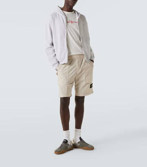 Compass cotton-blend cargo shorts