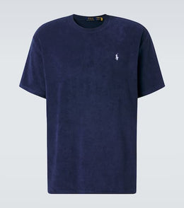 Logo cotton-blend terry T-shirt