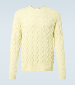 Cable-knit cashmere sweater