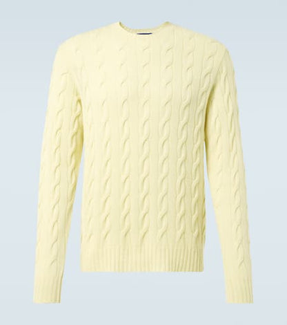 Cable-knit cashmere sweater