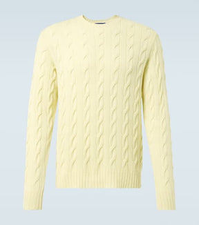 Cable-knit cashmere sweater