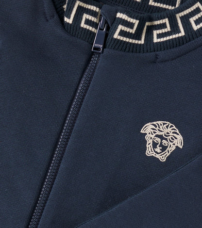 Medusa embroidered cotton sweatshirt