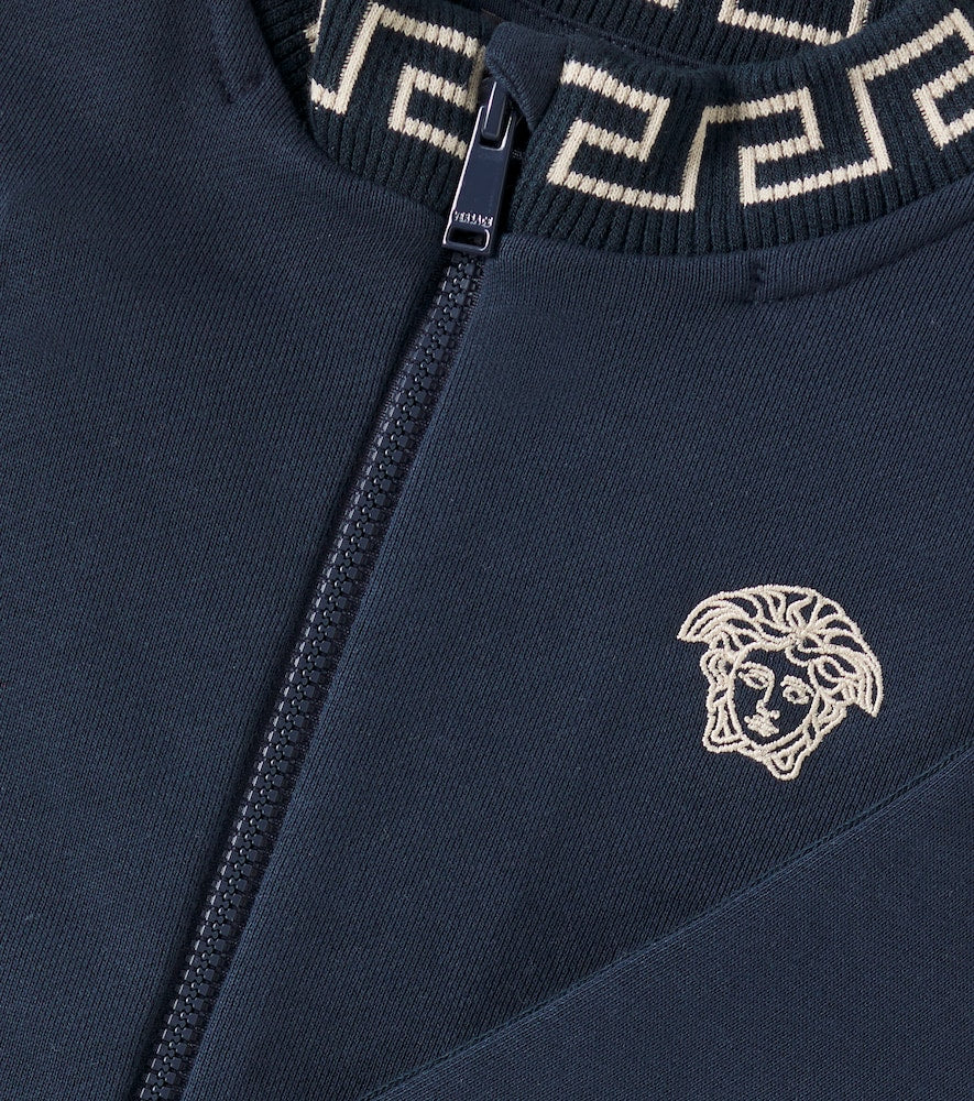 Medusa embroidered cotton sweatshirt