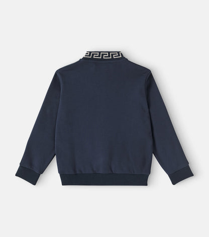 Medusa embroidered cotton sweatshirt