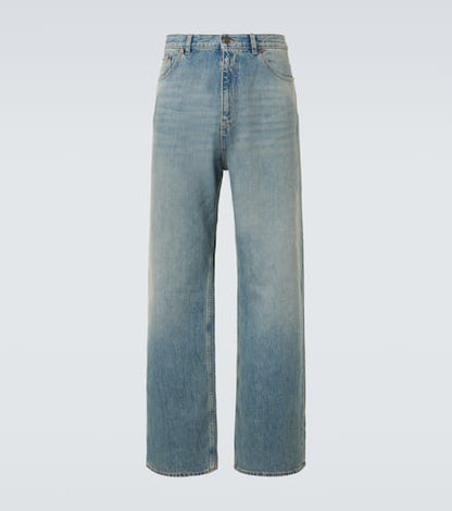 High-rise wide-leg jeans