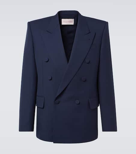 Virgin wool gabardine blazer