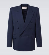 Virgin wool gabardine blazer