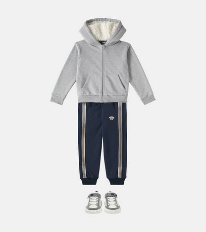 Greca Border cotton jersey trackpants