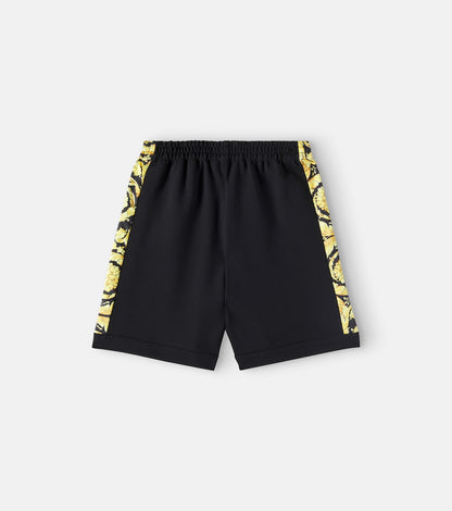 Barocco twill-trimmed jersey shorts