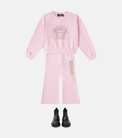 Logo cotton jersey sweatpants