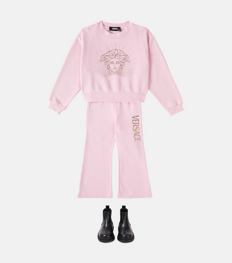 Logo cotton jersey sweatpants
