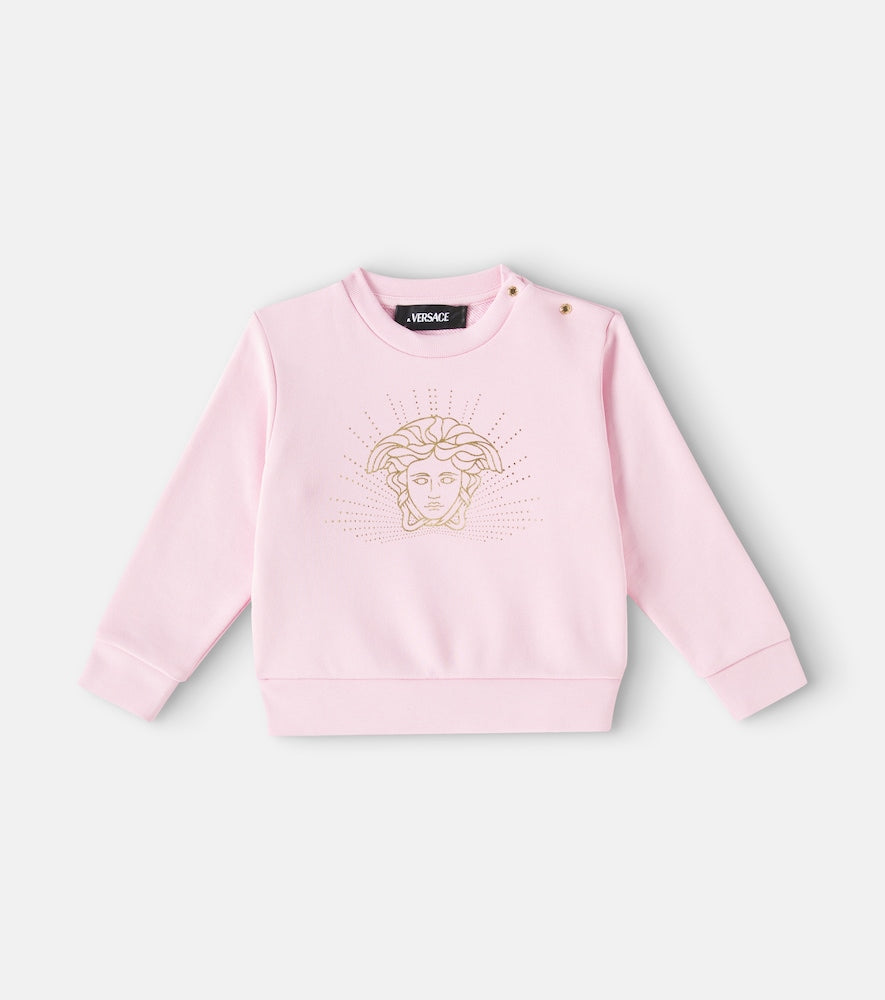Baby Medusa cotton jersey sweatshirt