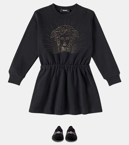 Medusa '95 embroidered velvet loafers
