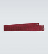 Polka-dot silk scarf
