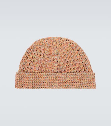 VGold linen and cotton beanie