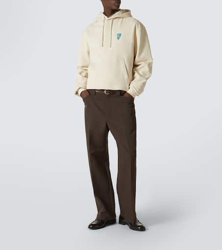 Logo cotton hoodie