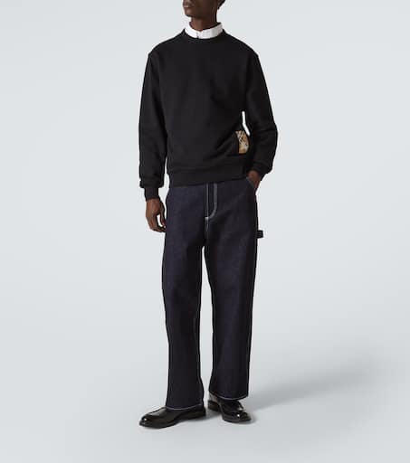Burberry Check cotton sweatshirt
