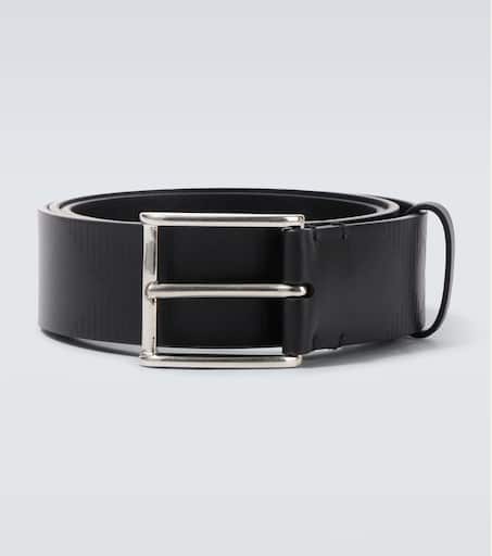 Burberry Check debossed leather belt