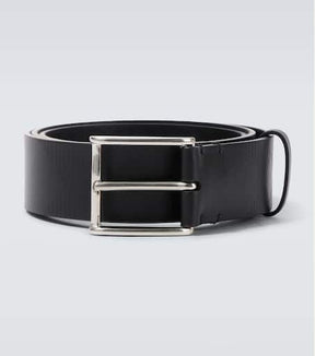 Burberry Check debossed leather belt