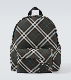 Burberry Check canvas backpack