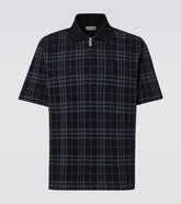 Burberry Check cotton-blend polo shirt