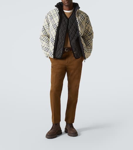 Burberry Check reversible down jacket