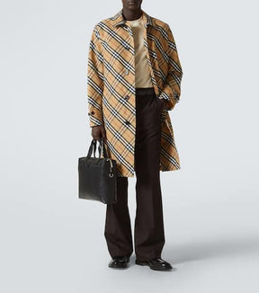 Burberry Check overcoat
