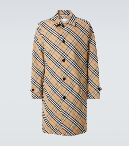 Burberry Check overcoat