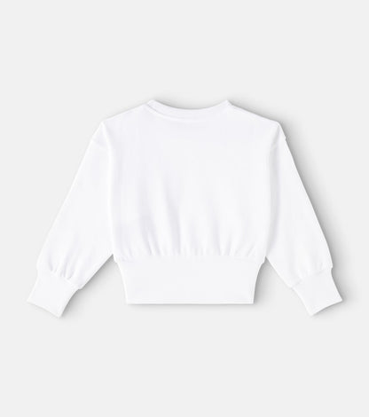Printed cotton sweatshirt