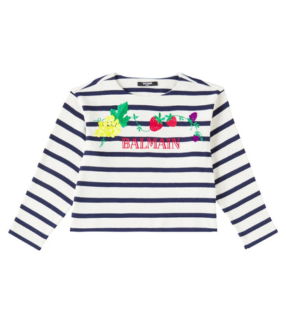 Striped cotton jersey T-shirt