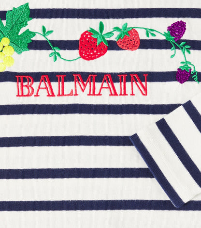 Striped cotton jersey T-shirt