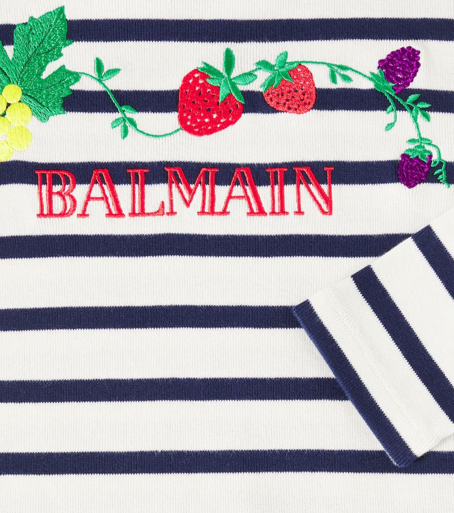 Striped cotton jersey T-shirt