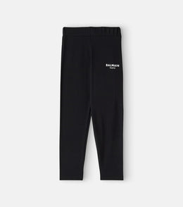Logo cotton-blend jersey leggings