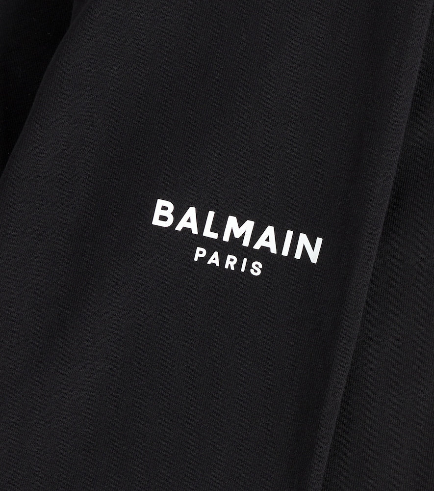 Logo cotton-blend jersey leggings