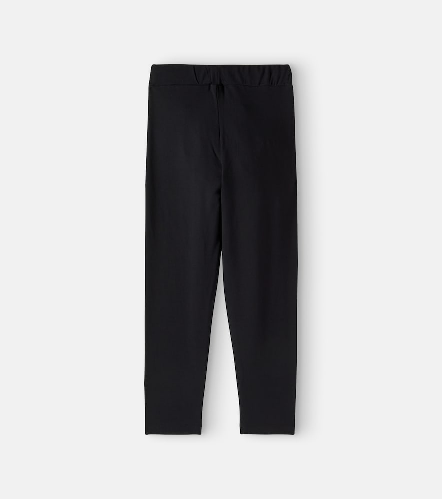 Logo cotton-blend jersey leggings