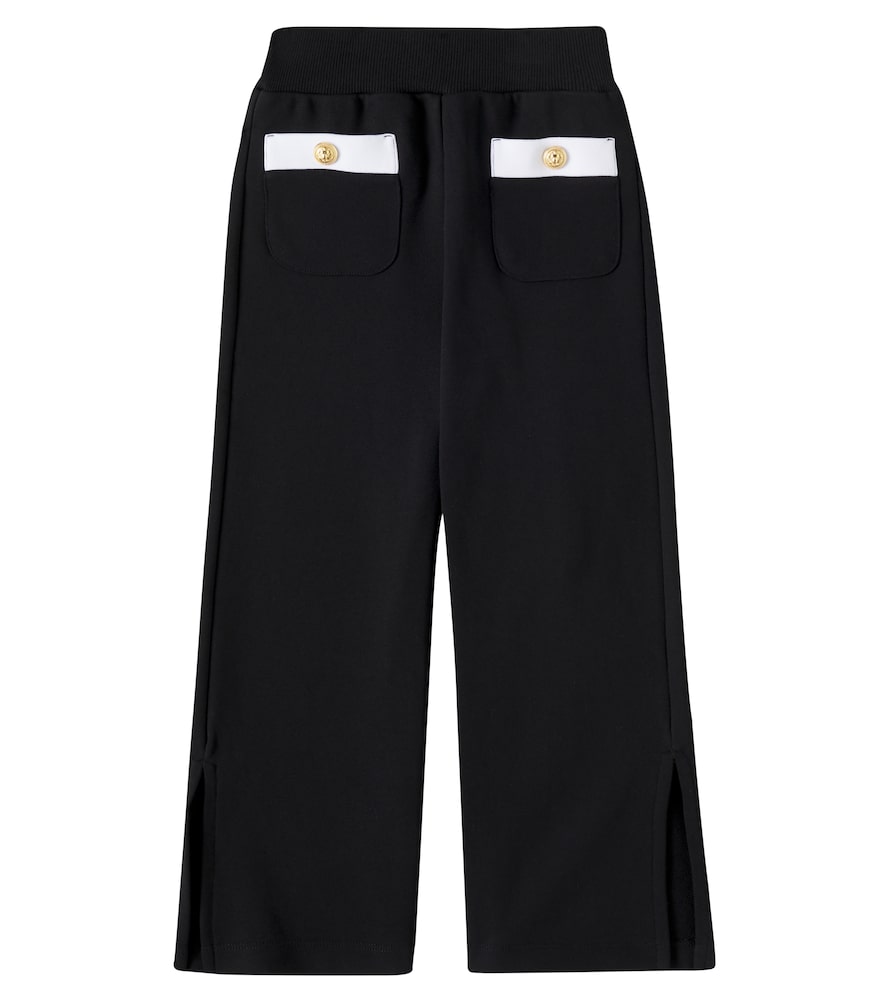 Logo cotton jersey sweatpants