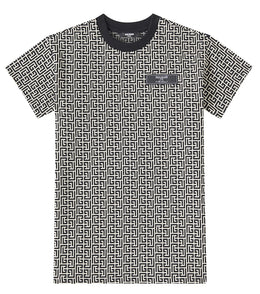 Cotton-blend jersey dress