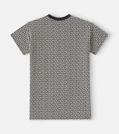 Cotton-blend jersey dress