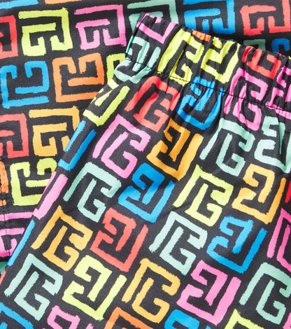 Printed swim trunks