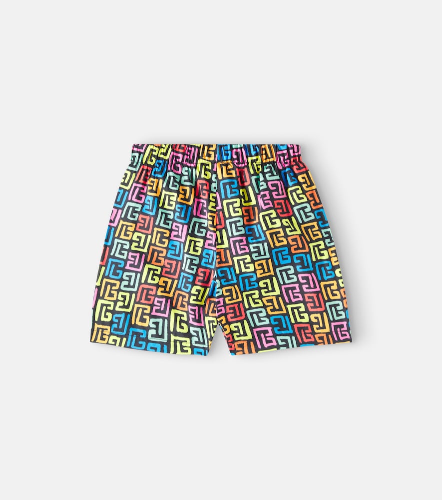 Printed swim trunks