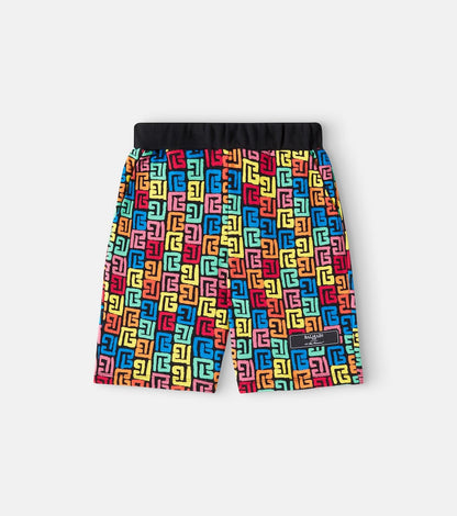 Monogram cotton jersey shorts