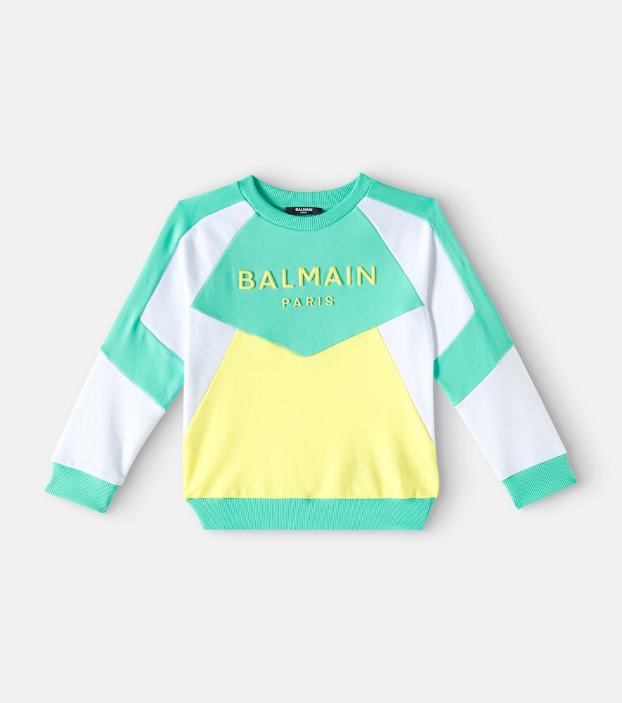 Logo printed cotton jersey sweatshirt