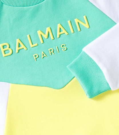 Logo printed cotton jersey sweatshirt