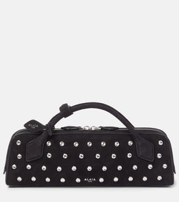 Le Teckel studded leather clutch