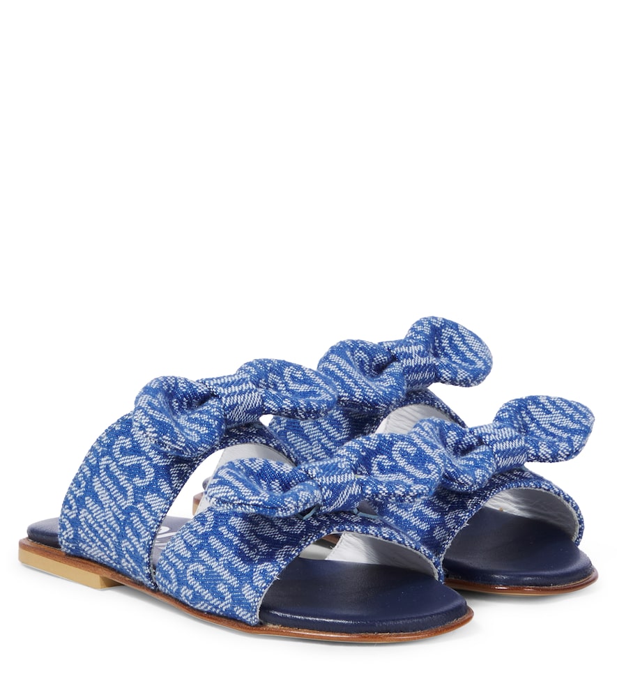 Denim sandals